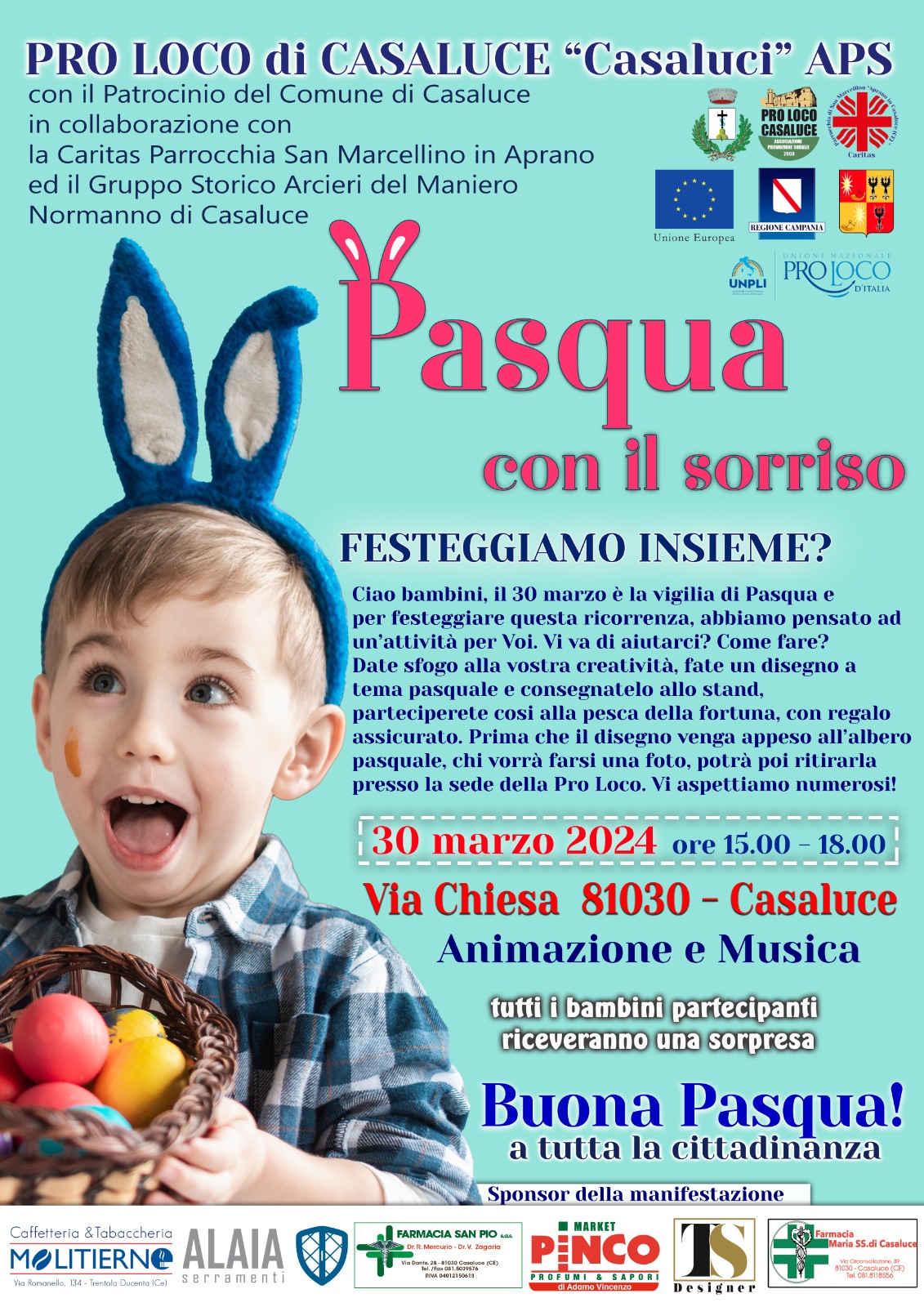 PASQUA CON IL SORRISO - Vigilia per la gioia dei bambini a Casaluce